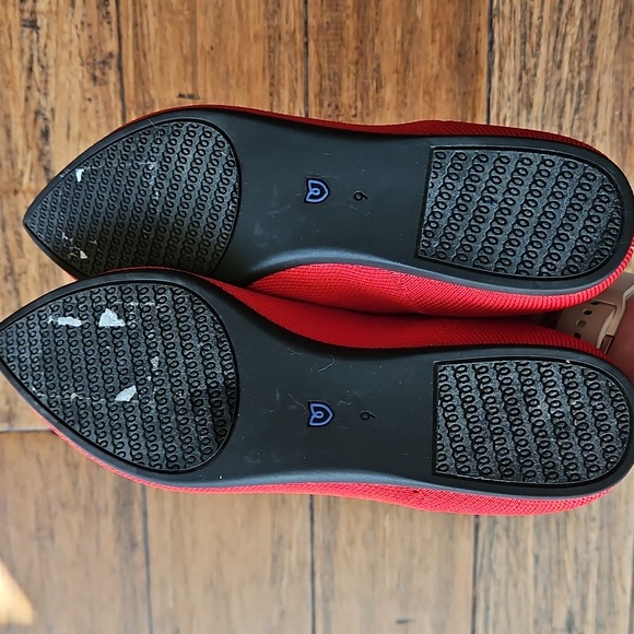 Red Pointed Toe Rothy's Size 9 - Picture 6 of 8